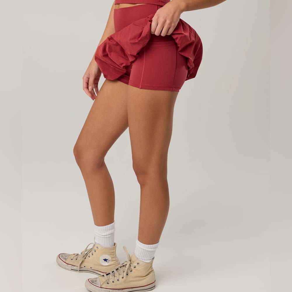 (Set of 2)Offline Aerie Red Orange Two-Piece Crop Top and Skirt Set - Picture 8 of 9